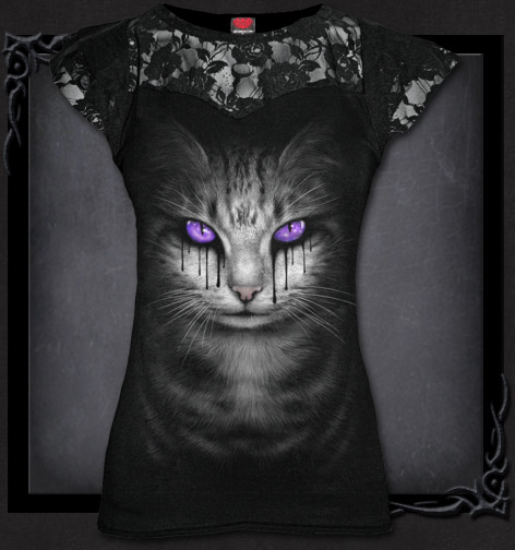 Dámské tričko SPIRAL DIRECT CAT'S TEARS DT248262  