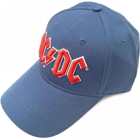 Kšiltovka/čepice AC/DC - Red Logo (Demin Blue)  