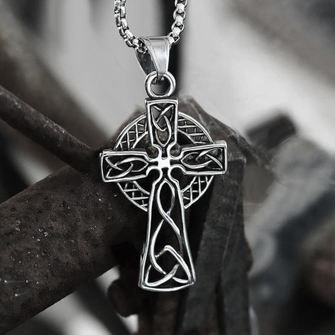 Přívěsek chirurgická ocel keltský kříž Celtic Cross  