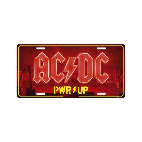 Značka na auto SPZ - AC/DC - PWR UP  
