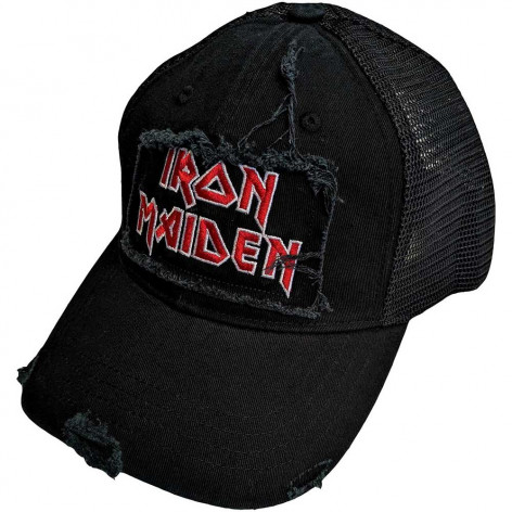 Kšiltovka/čepice Iron Maiden - Scuffed Logo - ROCK OFF IMMBCAP09B  