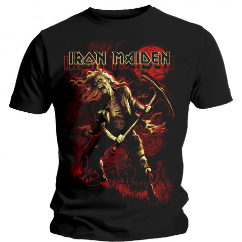Pánské tričko Iron Maiden - Benjamin Breeg Red Graphic Rock Off IMTEE62MB  