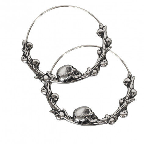 Náušnice chirurgická ocel Lebky - SKULLS  