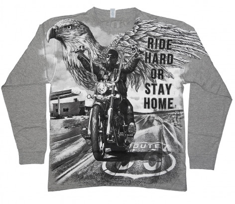 Motorkářské tričko dlouhý rukáv RIDE HARD FAN-LS30  