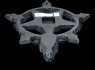 Svícen na zeď Baphomet Pentagram  