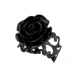 Prsten s růží Black Rose  