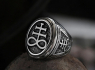 OCELOVÝ PRSTEN LEVIATHAN Satan Ring  