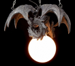 Lustr s drakem Flying dragon - POŠKOZENÝ  