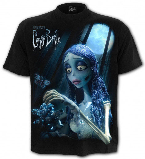 Unisex Tričko Spiral HORROR - CORPSE BRIDE - GLOW IN THE DARK FG305696   