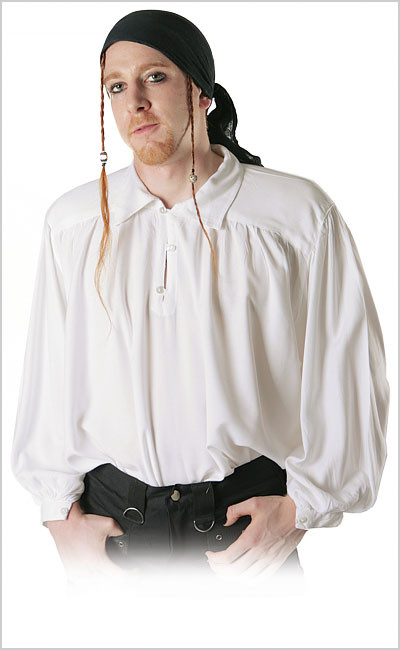 Košile Gothic pirat WHITE BAR5752W  