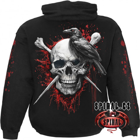 DEATH Spiral MIKINA RAVEN  