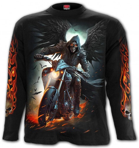 Motorkářské tričko dlouhý rukáv NIGHT RIDER TR506700  