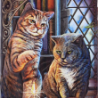 Dámská peněženka s kočkou Lisa Parker Purrlock Holmes  