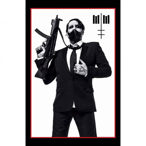 Vlajka Marilyn Manson - Machine Gun  