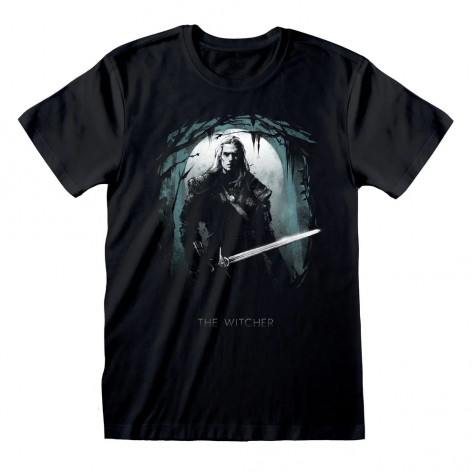 Tričko ZAKLÍNAČ - THE WITCHER - SILHOUETTE MOON  