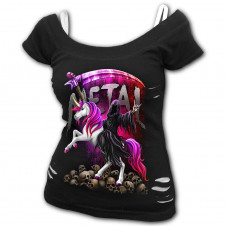 Dámské Tričko Spiral jednorožec METALLICORN FM128157