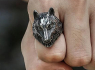 OCELOVÝ PRSTEN Wild Wolf Viking Ring  