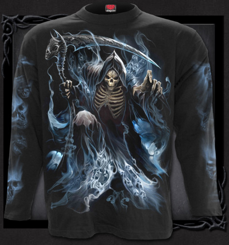 Metalové tričko dlouhý rukáv Spiral Mrtvý čaroděj GHOST REAPER DW218700  