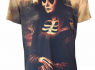 Pánské tričko celopotisk Mona Lisa Skeleton  