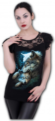 Dámské tričko s vlkem SPIRAL MOTHER'S LOVE FM179262   
