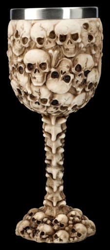 Kalich pohár Skull goblet