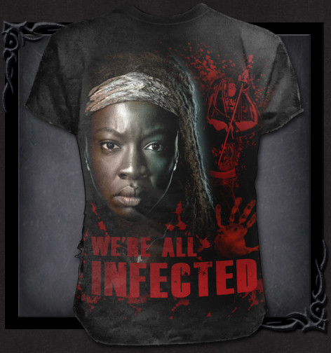 Tričko Spiral Živí Mrtví Walking Dead MICHONNE FG003607  