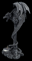 Svícen s drakem Black dragon  