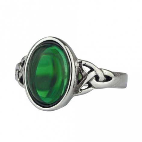Keltský prsten chirurgická ocel Celtic Green  