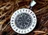 Přívěsek chirurgická ocel VIKING Vegvisir Runes rotating  