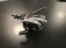 Soška drak Silver dragon  