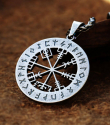 Přívěsek chirurgická ocel Vegvisir Viking Compass 1  