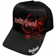 Kšiltovka/čepice Motörhead - ENGLAND RED – Rock Off MHEADCAP03B 