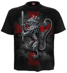 Metalové tričko se lvem Spiral VALIANT LION LG217600X