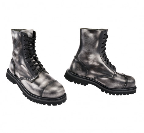 boty kožené 10dírkové BRANDIT - Phantom Grey  