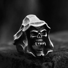OCELOVÝ PRSTEN LEBKA Death Skull
