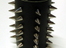 Kožený náramek stahovák šestiřadý s hroty STX-WB146  