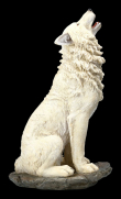 Velká soška vlk Sitting Ghost Wolf howls to the moon  