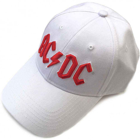 Kšiltovka/čepice AC/DC - Red Logo (White)  