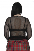 Dámský gothic TOP Black GROOVE ELEGY  